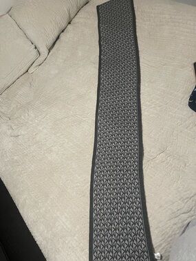 MICHAEL Michael Kors Black & Gray Monogram Knit Scarf
